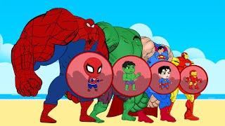 Evolution Of HULK PREGNANT SPIDER-MAN SHAZAM SUPER-MAN THOR  Who Is The King Of Super Heroes?