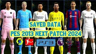 Saved Data for Pes 2013 Next season 2024 ps3