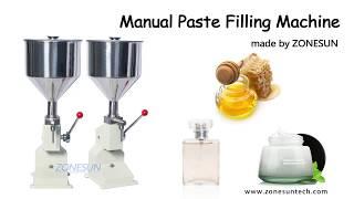 How to use Manual  Paste Liquid Filling machine