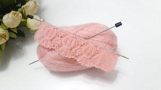 İki şiş bayan yelek modeli  knitting pattern