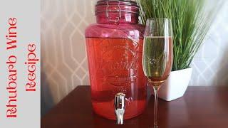 Rhubarb Wine Recipe  14 Day Recipe   Easy Rhubarb Wine at Home