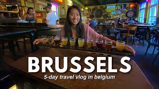 FIRST TIME TRAVELLING TO BELGIUM   5-Day Travel Vlog in Brussels Bruges and Ghent