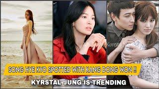 SPOTTED FILMING  SONG HYE KYO AND KANG DONG WON IN A NEW MOVIE  KRYSTAL JUNG IS TRENDING 