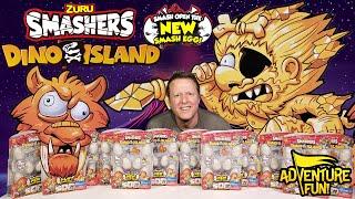 Zuru Smashers Dino Island NEW SMASH EGGS Ultra-Rare Gold Cave Man AdventureFun Toy review