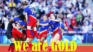 USA 1 vs Brazil 0 Women Final GOLD Medal HighLights #soccerwomens #soccer #usabrazil #goldmedal