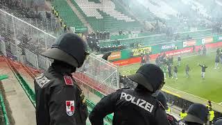 342. Wiener Derby. Rapid Wien - Austria Wien 30 25.02.24 Ausschreitungen