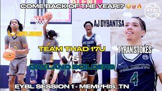 GAME OF THE YEAR? #1Ranked AJ Dybantsa & Tyran Stokes Oakland Soldiers vs Jasper Team Thad  EYBL