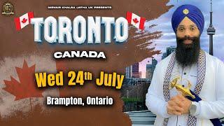 Canada Tour 2024  Brampton Ontario  Bhai Harinder Singh Ji  NKJ  24072024