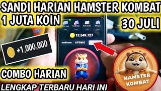 Sandi Harian Hamster Kombat Hari Ini 30 Juli 2024  Hamster Kombat Daily Cipher Today Code