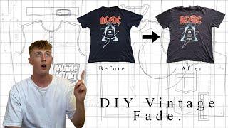 How To Vintage Fade A T-Shirt Easy At Home DIY