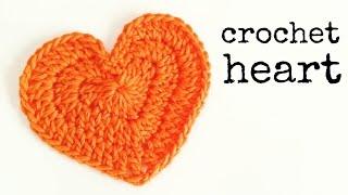 How to crochet a HEART medium size  CROCHET LOVERS