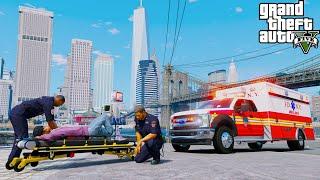 Incredible Rescue By FDNY EMS Ambulance In Liberty City - GTA 5 Paramedic Mod