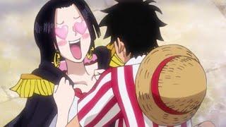 Boa Hancock Luffy is too close