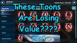 7 Toons Who Have Lost Value Recently in SWGOH