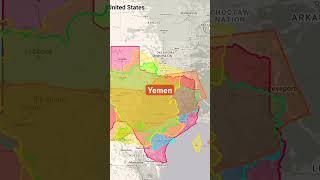 Countries same size with Texas #maps #geography #america #ukraine #france #yemen #thailand #spain