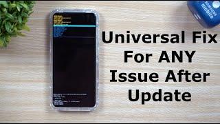 The Samsung Universal Fix For ANY Issue After ANY Update - An Advanced Users Trick