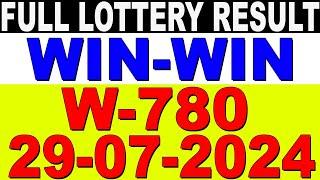 KERALA LOTTERY WIN-WIN W-780  LIVE LOTTERY RESULT TODAY 29072024  KERALA LOTTERY LIVE RESULT