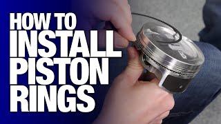 How to Install Piston Rings  Engine Building 101