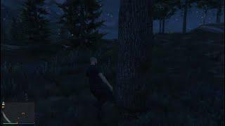 Kicking a tree