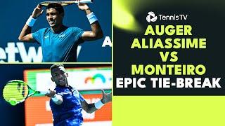 Auger-Aliassime & Monteiro Epic Tiebreak To Finish  Miami 2023