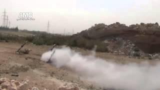 Syria   FSA Rocket Launch Goes Wrong