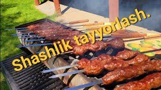 Shashlik tayyorlash qulay va oson usulda.  Ozbek milliy oshxonasiga obuna boling.