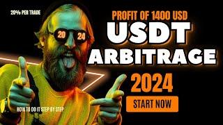 USDT CRYPTO ARBITRAGE HOW TO DO IT on BIANCE Make 20% OF profit