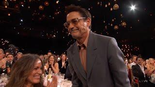 HD - Robert Downey JR wins best supporting actor  SAG awards 2024 