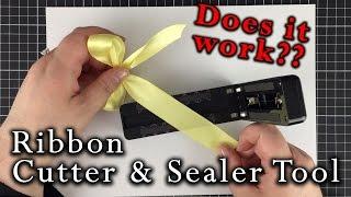 DIY Ribbon Cutter and Sealer tool  Imaginisce i-magicut does it work? Wedding Invitation DIY