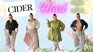 CIDER PLUS SIZE HAUL PT. 1  REVIEW & TRY-ON  SPRING & SUMMER 2024