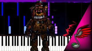 FNAF SONG TryHardNinja - Five Night At Freddys 4 Song Piano Tutorial by Danvol - Synthesia HD