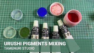 How to mix urushi with pigments?