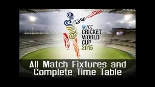 World Cup 2015 Matches Schedule Pictures Images List Calendar Pdf