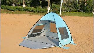 TOBTOS Pop Up Beach Tent - Setup and Folding Guide