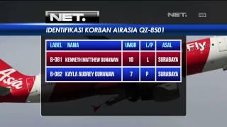 Tim DVI Total Berhasil Mengidentifikasi 89 Jenazah Korban AirAsia QZ8501 - NET24