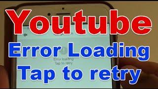 iPhone 6 Plus How to Fix Youtube Error Loading Tap to Retry Download Error