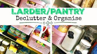 LARDERPANTRY DECLUTTER & ORGANISE  Food Storage  Before & After