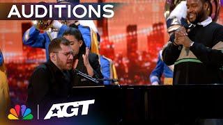 Nervous singer SHOCKS the crowd with one-of-a-kind audition  Auditions  AGT 2023