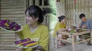 Ly Thi Binh is 7 Months Pregnant Make Lam Rice - Take Care of Duong from Simple Daily Meals