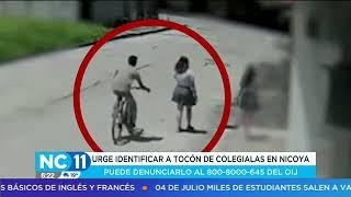 Cámaras captan a ciclista haciendo tocamientos a colegialas en Nicoya