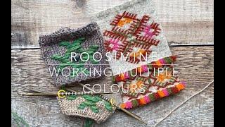 Estonian Roosimine Knitting Tutorial - Working Multiple Colours