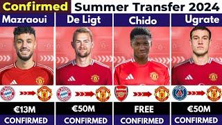  ALL CONFIRMED TRANSFER SUMMER 2024 ⏳️Mazraoui to United  Chido to United  De jong  to United