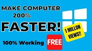 Make Your Computer & Speed Up Laptop 200% Faster for FREE  How to clean up my laptop to run faster