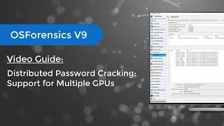 Distributed Password Cracking with OSForensics V9