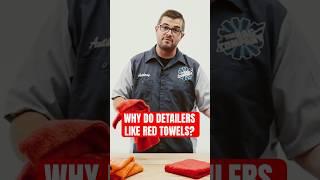 Why do Detailers love RED towels so much?? #detailing #microfiber #red #carcare #eagleedgeless