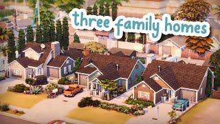 3 Family Homes on 1 Lot ️  The Sims 4 Speed Build