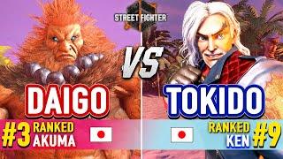 SF6  DAIGO #3 Ranked Akuma vs TOKIDO #9 Ranked Ken  Street Fighter 6 High Level Gameplay