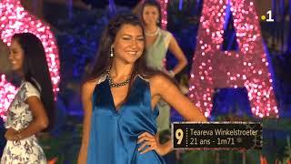 Gala Miss Tahiti 2018  défilé en tenue de ville