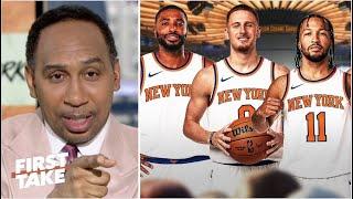 FIRST TAKE  Make Knicks great again - Stephen A. reacts to Jalen Brunson took a BIG discount