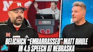 Bill Belichick Embarrassed Matt Rhule In 4.5 Hour Speech During College Football Tour  Pat McAfee